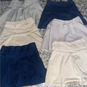 SOLD!(6) Girls Uniform Skorts size 8
